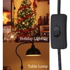 HCFeng Lamp Cable with Toggle Switch, Lamp Cord with Molded
