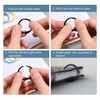 sourcing map Loose-Leaf Binder Rings, 30mm/ 1.2 inch Metal Book