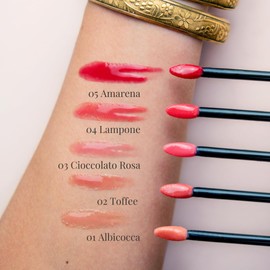 LEPO | 3D Lip Gloss, ultra-heller und pflegender Lipgloss, Nr. 04 Himbeere, mit Bio-Arganöl, Tsubaki-Öl und Mangobutter