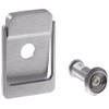 Rockwood 614V.26D Brass Door Knocker with Door Viewer, 2-1/8" Width