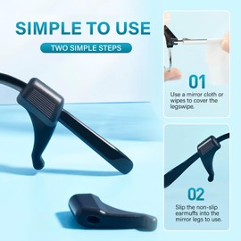 34pcs Retenedores de Gafas, Soporte Antideslizante para Gafas, Ganchos de Orejas para Gafas, Protectores Retenedores de Gafas Antideslizantes Silicona