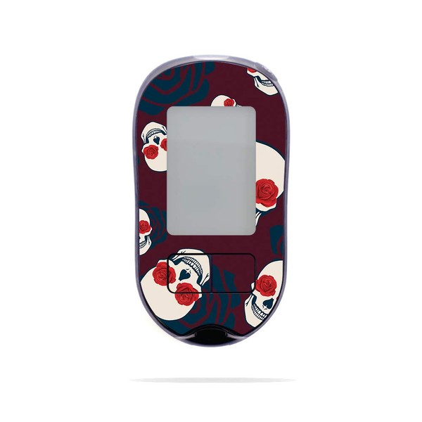 MightySkins Skin Compatible with Accu-Chek Aviva Plus - Skulls N