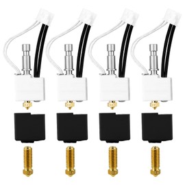 Kobra S1 Hotend S1 Combo Hot End 4pcs Kobra S1 Assembled Extruder Hotend Kits,with Brass Nozzle Thermistor Heater Cartridge Heatbreak and Heat Block（ 0.2+0.4+0.6+0.8 s1c hotend)