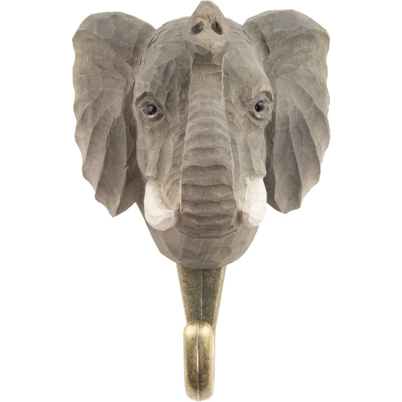 WILDLIFEGARDEN Wildlife Garden WG4533 Elephant Hook - Hand Carved Animal