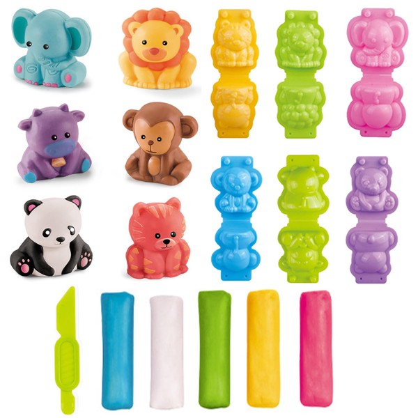 GmwyCzV 15-Piece Modelling Clay Accessory Set, Forest Animal Plasticine Kneading