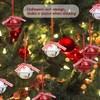 LIHAO Pack of 12 Bells, Snowflakes, Christmas Tree Decorations, Christmas