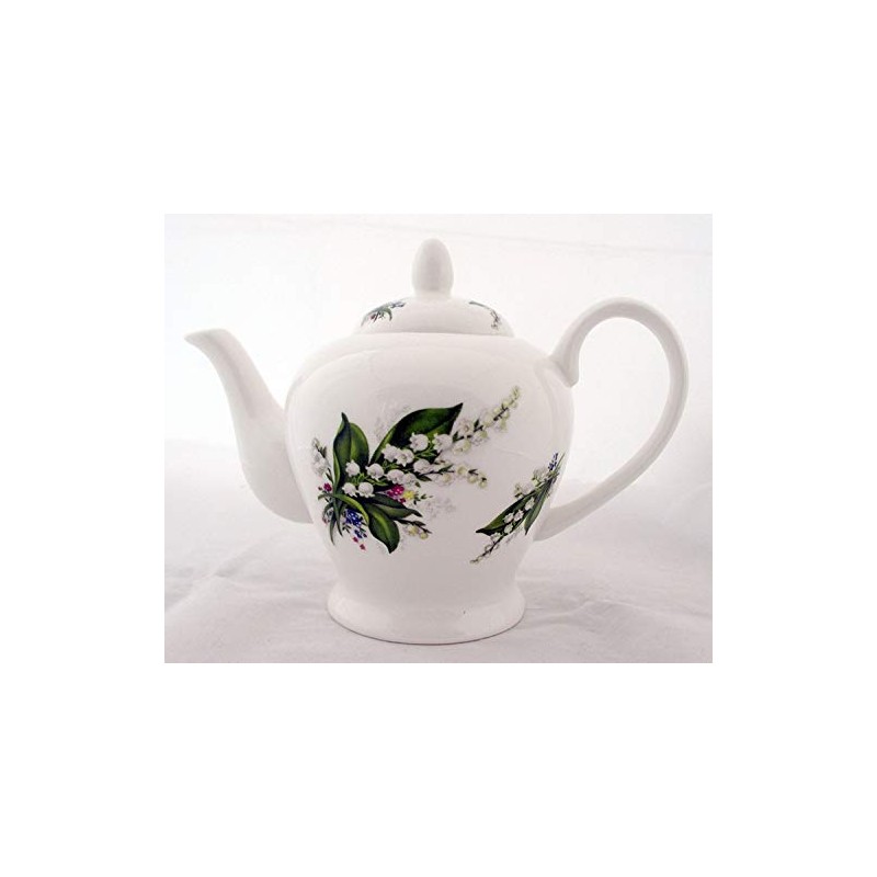 Lily of The Valley Teapot Fine Bone China 20oz Lilies