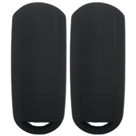 REPROTECTING Silicone Rubber Key Fob Cover Compatible with 2009-2019 Mazda 3 6 CX-5 CX-7 CX-9 MX-5 Miata Toyota Yaris iA Scion iA KR55WK49383 WAZX1T768SKE11A03 WAZSKE13D01 Black Black