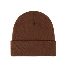 2THESTARS Winter Thermal Black Beanie, Windproof Wool-Blend Unisex Hat, Warmth & Non-Slip Design for Hiking, Skiing - Coffee