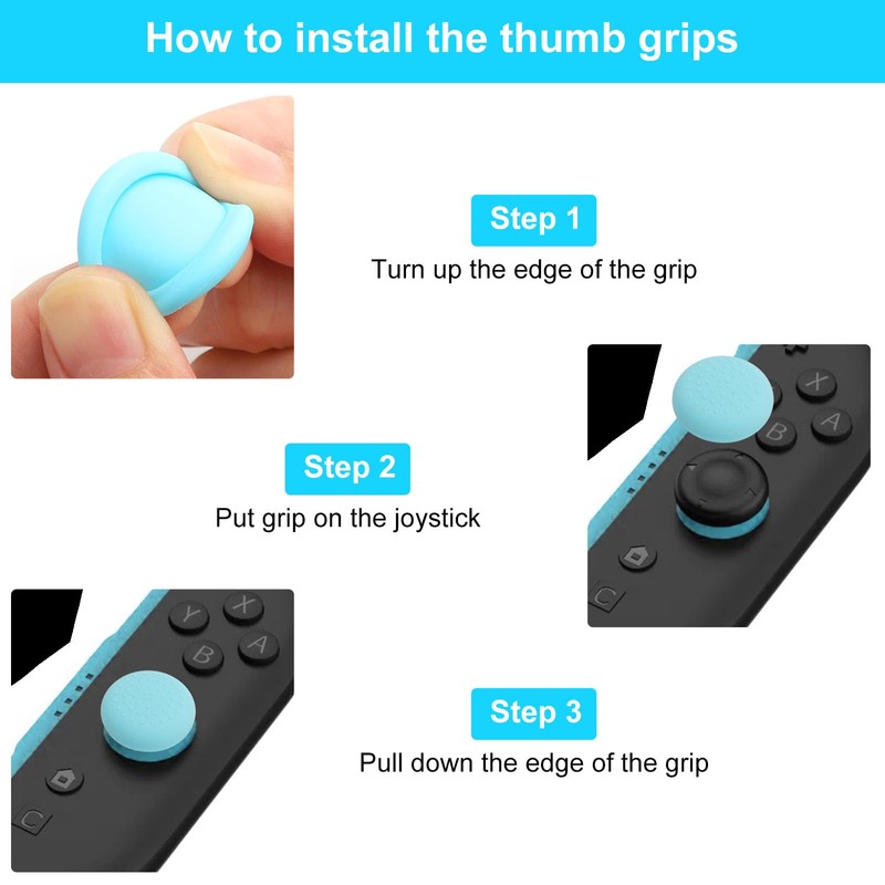 APOMOONS Switch Grip Caps, Switch2 Joystick Caps, Switch 2 Controller