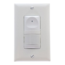 Pass & Seymour RWU600U-WCC4 Wall Switch Occupancy Sensor, Auto On/Off, 120V, 600W, White