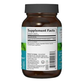 ORGANIC INDIA Gotu Kola Herbal Supplement - Adaptogen for Brain & Nervous System Support, Vegan, Gluten-Free, Kosher, USDA Certified Organic, Non-GMO, Calming, Mental Clarity - 90 Capsules