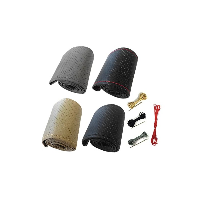 Leather Car Steering Wheel Cover, Universal Car Steering Wheel Cover,