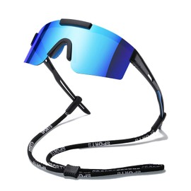 Gafas de Sol Deportivas Polarizadas para Hombres, Mujeres, Jóvenes, Conducción, Ciclismo, Pesca, Correr, Gafas de Sol, Gafas de Protección 100% UV, Azul