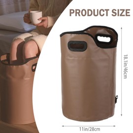 Collapsible Foot Bath Basin with Drainage Hole, Portable Foot Soak Tub with Handles, Travel & Camping Foot Spa Water Bucket