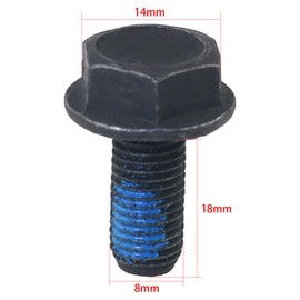 FMHXG 4PCS Bicycle Center Bolt Flange Axle Socket Head Cap Screw M8x18mm Steel Mountain Bike Bottom Bracket Center Screw Crank Mounting Bolt Suitable for All Kinds of Cycling Activities Black