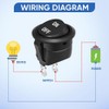 10 Pack 12V Round Rocker Switch SPST 20mm Mini Toggle