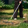 WORKPRO Thatch Rake, 15-Inch Thatching Rake for Lawns, Heavy Duty