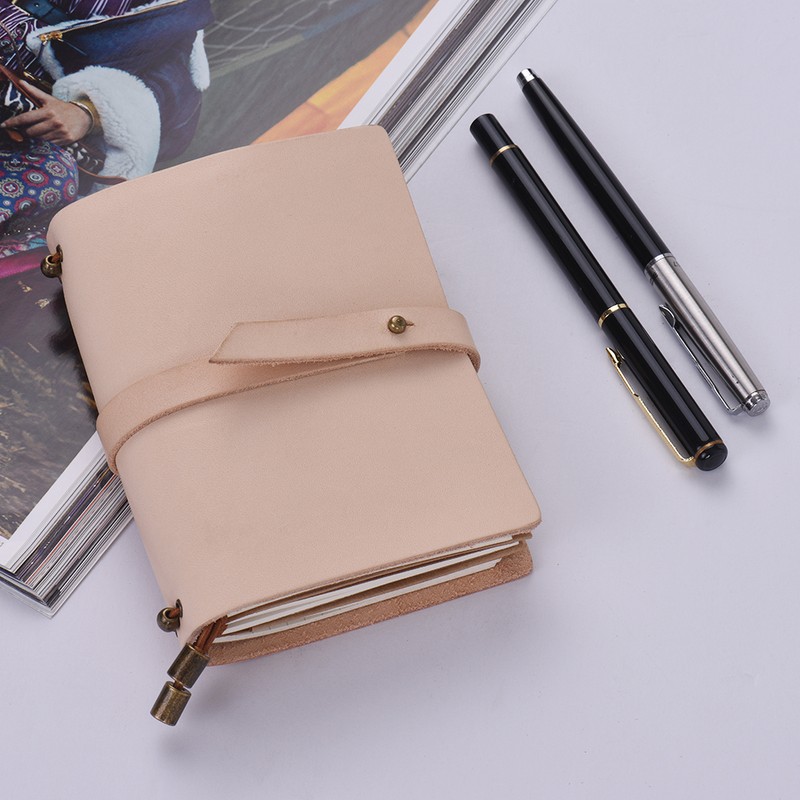 Portable Travel Journal Diary Leather Writing Notebook Refillable Lined Blank