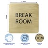 ADA CENTRAL SIGNS - 6" X6" Break Room Sign -