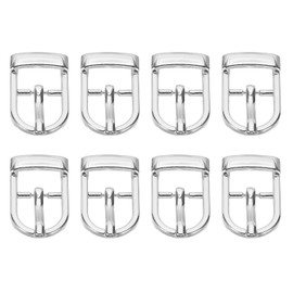 PATIKIL Single Prong Buckle, 8 Pcs 0.5 Inch Adjustable Metal Roller Buckle Belt Buckles for Bags DIY Crafts Purse Straps Shoe Belts Making Accessories, Silver Tone