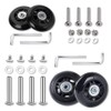 4pcs (60 x 18 mm) Replacement Wheels for Suitcase Rubber