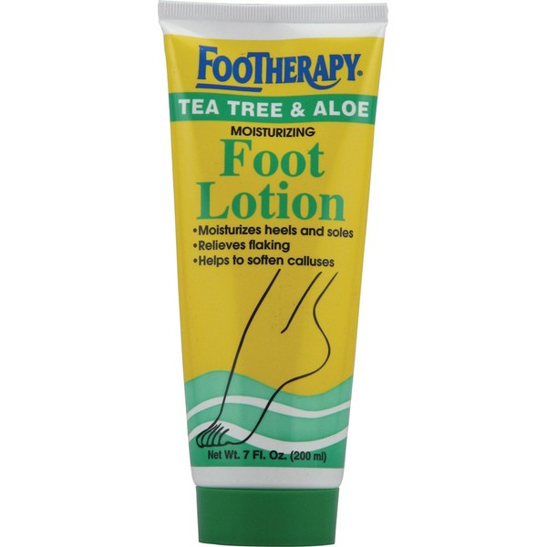 FooTherapy Foot Lotion, Tea Tree & Aloe, 7 Ounce