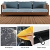 Hyuetrsa Plastic Sofa Seat Cushion Covers,4 Pcs Clear Waterproof Sofa