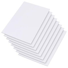 AHANDMAKER 8Pcs Expanded PVC Plastic Sheets, 11.81x7.85 Inch White PVC Foam Sheet, 3mm Thick Craft Foam Paper, PVC Board Sheets for Crafts and Arts, Presentations, Signboards, Outdoors Use