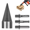 Bebochoi Drill Cone Wood Splitter 32 mm, Spiral Drill Cone