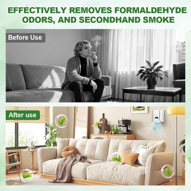 Wxeadu Plug-In Negative Ion Air Purifier, 4 Pack Plug in
