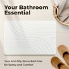 TOSORO - Stone Bath Mat, Diatomaceous Earth Non-Slip Stone Shower