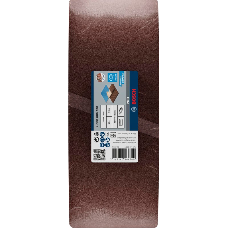 Bosch 2608606138 100 x 610 mm 150 Grit Sanding Belts