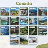 Canadian 18-Month Wall Calendar - 100% Biodegradable 11x22 Inch Open