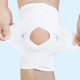 Spring Knee Brace Spandex Women's White