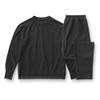 Brain Sleep Thermo Control Sweatshirt, Top and Bottom Set, Black,