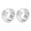 2Pcs FemaleThreaded Joint 8AN Car Liquid Flange Welding Aluminum Threaded