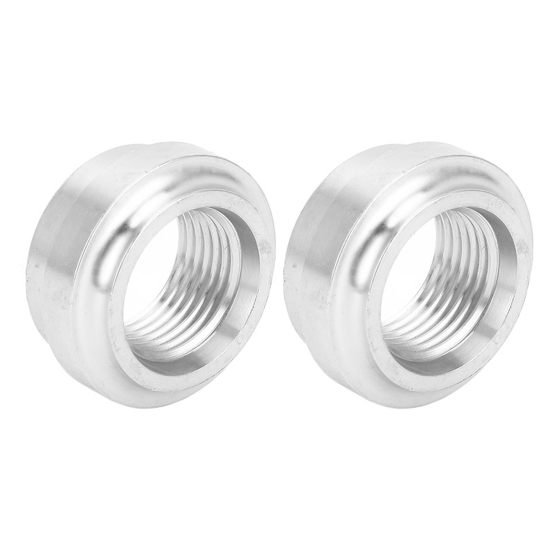 2Pcs FemaleThreaded Joint 8AN Car Liquid Flange Welding Aluminum Threaded