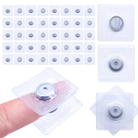 Jamsinmu Hidden Magnets for Sewing Invisible Magnetic Buttons Sewing in PVC Magnetic Closure for Sewing Fabric Curtain Clothes Handbags Silver-Y1120