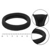 Kingsie Ponytail Hair Rubber Black Outer Diameter 2.2 inches (5.5