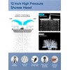 Heemli 12-inch Rain Showerhead - Dual Showerheads, High Pressure Showerhead