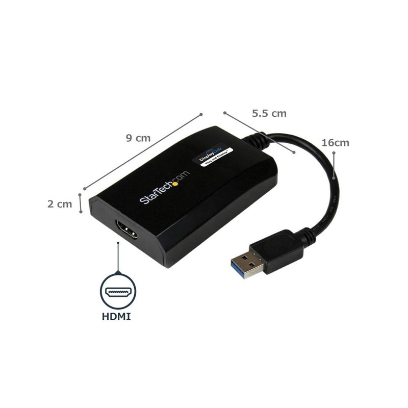 StarTech USB32HDPRO Adaptador Gráfico Externo Multi Monitor USB 3.0 a