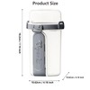 Overnight Oats Containers with Spoon & Fork, Double-layer 28oz Mason