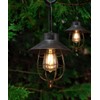 YAKii 2 Pack Solar Lantern Hanging Waterproof Outdoor Metal Solar
