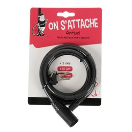 Turbocar T-644355 Anti-Theft Cable, Multi-Colour