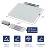 Small Desktop Glass Dry-Erase Whiteboard - 8 X 6 Inches