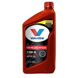 Valvoline High Mileage with MaxLife Technology SAE 10W-30 Synthetic Blend Motor Oil 1 QT