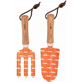 Scion Mr Fox Garden Tools with Wooden Handle, Orange