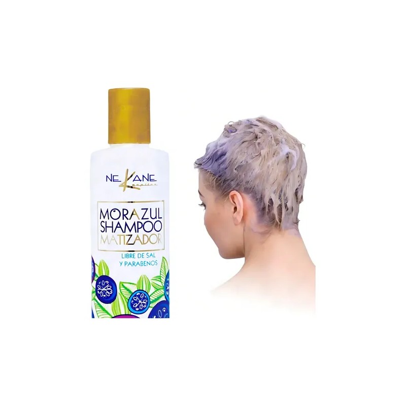 Nekane ® Shampoo Mora Azul Matizador Rubios Canas 300ml