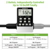 [2 Pack] Outlet Timer, NEARPOW Dual Digital Light Timer with
